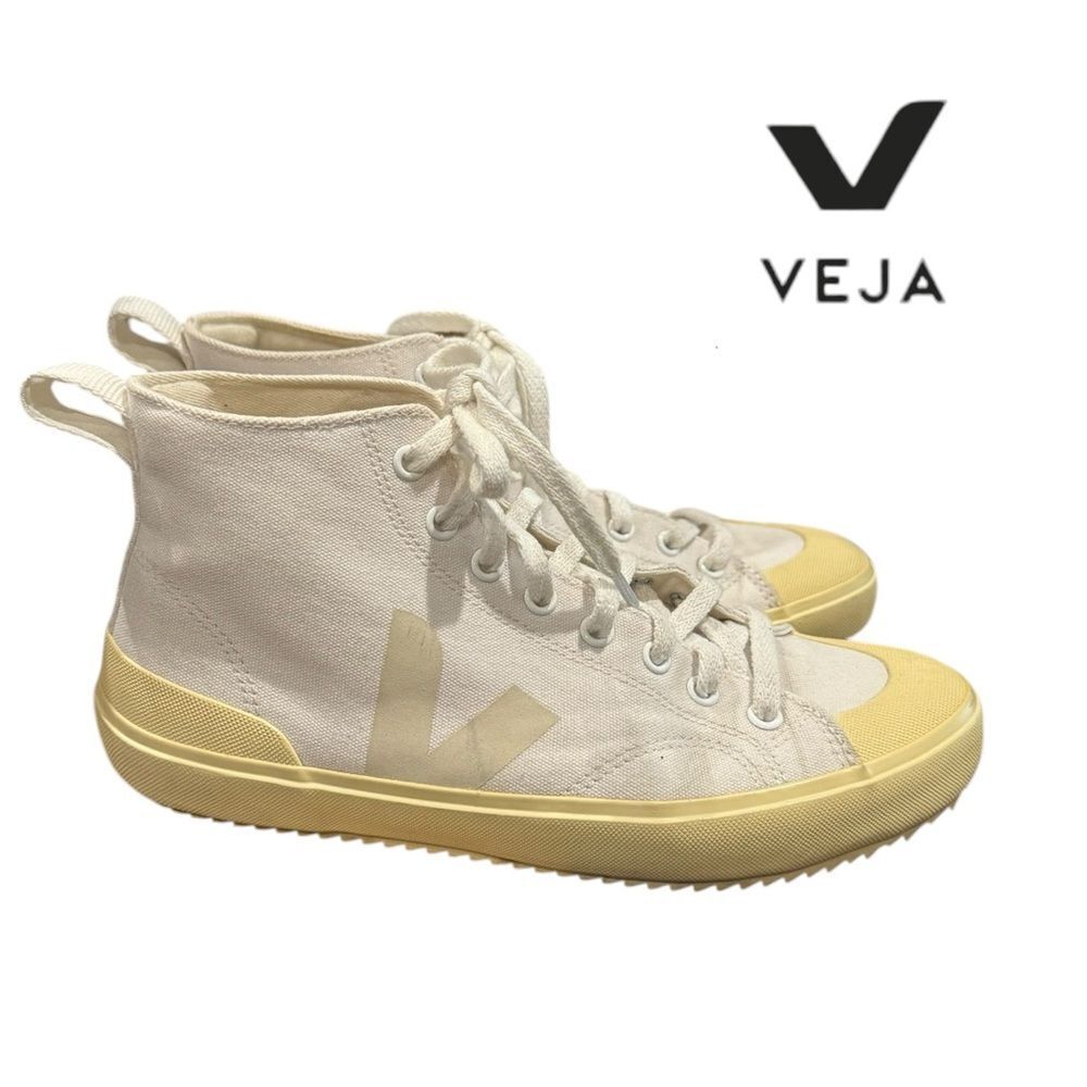 VEJA Women's Nova HT Canvas White Butter Sole Hi-Top Sneakers 8